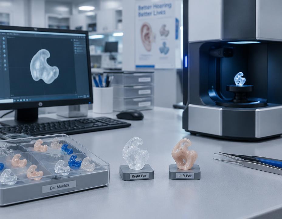 Ear mould scanning equipment
